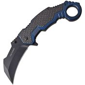 Tac Force 1001BL Linerlock Knife Assist Open Blue