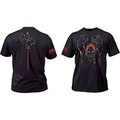 Cold Steel TH4 Samurai Black XXL T-Shirt with Cotton Construction
