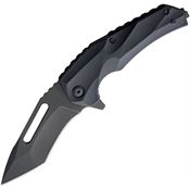 Brous BM003B Reloader Linerlock Blackout Knife with Black Polymer Handle