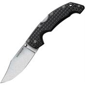 Cold Steel 29AC Large Voyager Lockback Knife with Black Textured Griv-Ex Handle