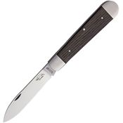 OTTER-Messer 261RAU Carbon Steel Blade Pocket Knife with Smoked Oak Handle