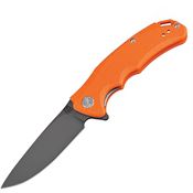 Artisan 1702PBOE Tradition Linerlock D2 Orange Knife with G10 Handle