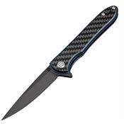 Artisan 1707PSBCF Small Shark Linerlock Knife with Carbon Fiber Handle