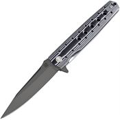 Artisan 1807PBBW Virginia Linerlock D2 Blk/Wht with G10 Handle