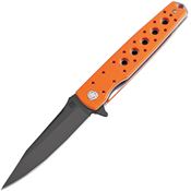 Artisan 1807PBOEF D2 tool Virginia Linerlock Knife with Orange Textured G10 Handle