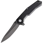 Artisan 1808PBBKF Zumwalt Linerlock Black D2 Knife with Black Textured G10 Handle