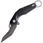 Artisan 1811PBBKC Cobra Linerlock Knife with Black Smooth G10 Handle