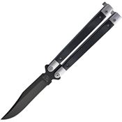 Bear & Son G17B Clip Point Butterfly Black Knife Black Handles