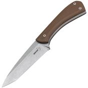 Boker 02BO009 Gobag Fixed Blade Knife with Coyote brown G10 Handle