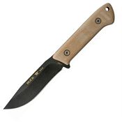 Buck 104BRS1 Compadre Camp Knife with Natural Canvas Micarta Handle
