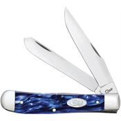 Case 23431 Trapper Knife with Sparxx blue Kirinite Handle