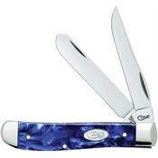 Case 23432 Mini Trapper Knife with Sparxx blue Kirinite Handle