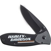 Case 52189 Harley TecX Linerlock Knife with Black Stainless Handle