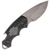 Case 52207 Harley TecX Fixed Blade Knife with Black Sculpted G10 Handle