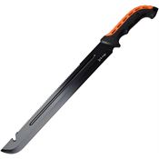 Elk Ridge MHT002H Machete Knife with Black and Orange Rubberized Nylon