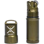 Exotac Fire Starters 5500OD Green titanLIGhT Refillable Lighter with Aluminum Construction