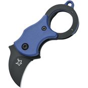Fox 535BLB Mini-Ka Linerlock Knife with Blue FRN Handle
