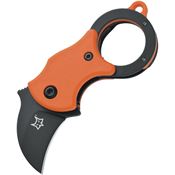 Fox 535OB Mini-Ka Linerlock Knife with Orange FRN Handle
