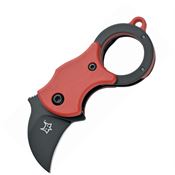 Fox 535RB Mini-Ka Linrlock with Red FRN Handle