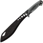 Gerber 3472 Versafix Machete Knife with Black and Gray Rubberized Polypropylene Handle