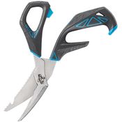 Gerber 3554 Processor Fishing Shears Salt with Gray and blue GRN and TPE Handles