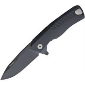 Lion Steel ROKABB ROK Framelock Knife with Black Aluminum Handle