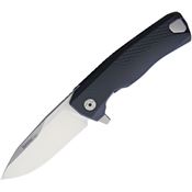 Lion Steel ROKABS ROK Framelock Knife with Black Aluminum Handle