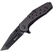 MTech 1113BK Linerlock Knife with Black Anodized Aluminum Handle