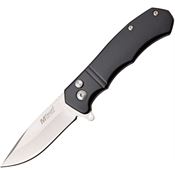 MTech 1118BK Button Lock Knife with Black Anodized Aluminum Handle