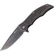 MTech A1095SW Gear Framelock Assisted Opening Knife with Stainless Handle