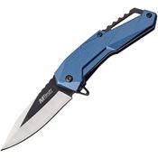MTech A1136BL Linerlock Assisted Opening Knife with Blue Anodized Aluminum Handle