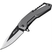 MTech A1136GY Linerlock Assisted Opening Knife with Gray Anodized Aluminum Handle