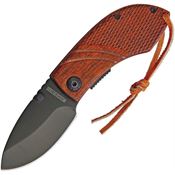 Rough Rider 2008 Linerlock Knife with Brown Checkered Wood Handle