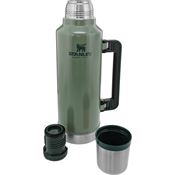 Stanley 7934001 Classic Legendary hammertone Green Bottle 2.0qt with Stainless Construction