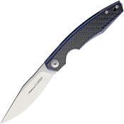 Viper 5970BLFC Belone Linerlock cF Blue Knife with Titanium Handle