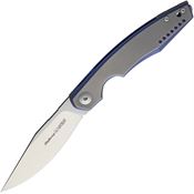 Viper 5970BLTI Belone Linerlock Knife with Blue Anodized Titanium Handle