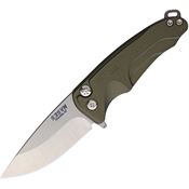 Medford 039ST40AG Smooth Criminal Button Lock Knife Green Handles