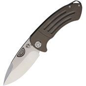 Medford 040ST36A1 Theseus Tumbled Framelock Knife Bronze Handles