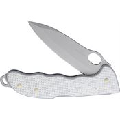 Swiss Army 09415M26 Hunter Pro Alox Clip Paracord Fixed Blade Knife Silver Handles