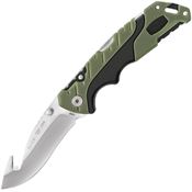 Buck 660GRG Large Pursuit Guthook Lockback Knife Black Handles