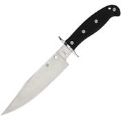 Spyderco SPY-FB44GP Respect Satin Fixed Blade Knife Black Handles