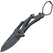 Smith & Wesson 1100064 Keychain Framelock Knife Black Handles