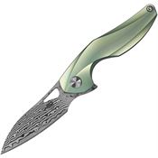 Bestech 1810I The Reticulan Framelock Knife Green Handles