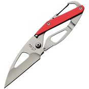 China Made 211455 Framelock Knife Red/Gray Handles