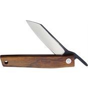 Ohta 7P FK7 Satin Folding Knife Ironwood Handles
