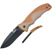 Camillus 19473 Inflame Linerlock Knife Brown/Gray Handles