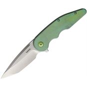 VDK 008 Wasp Framelock Knife Green Handles
