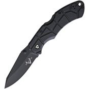 V NIVES I09FRNPBBK2 Rocky II Lockback Knife Black Handles