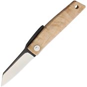 Ohta K5M FK5 Satin Folding Knife Maple Handles