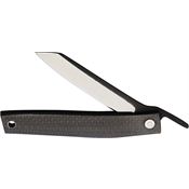 Ohta 9CF FK9 Satin Folding Knife Carbon Handles